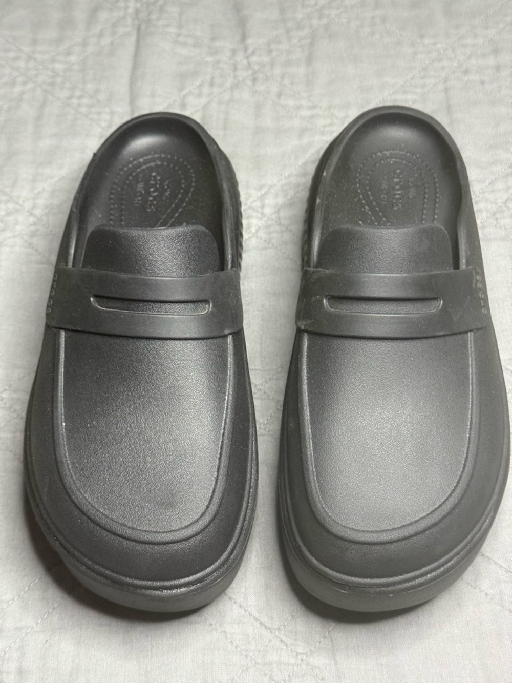 CROCS Black Slip-On Platform Clog